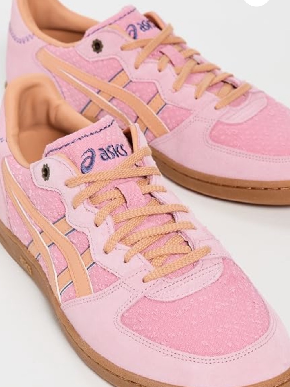 ASICS Pink & Tan Women's Suede Skate-Inspired Sneaker - Picture 2 of 2